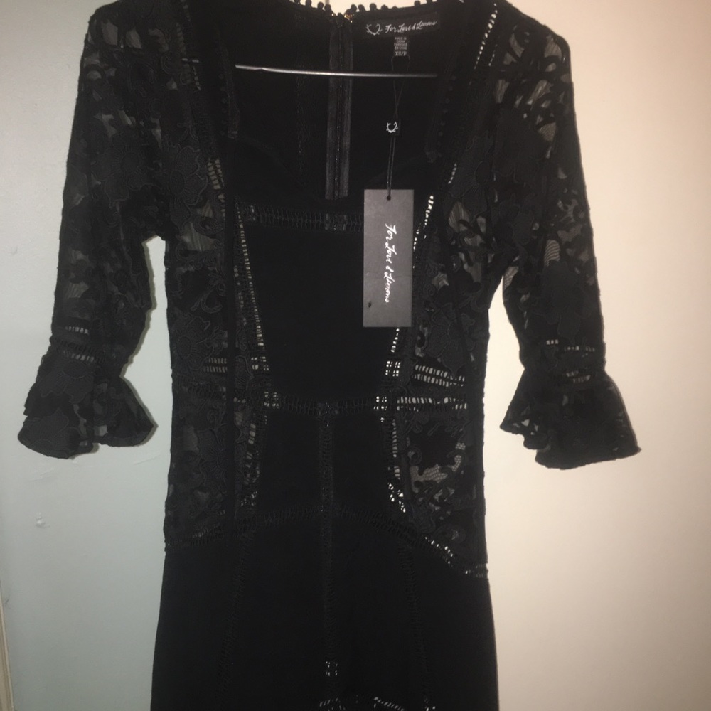 NWT For Love and Lemons Ellery Midi Dress XS - Picture 3 of 4